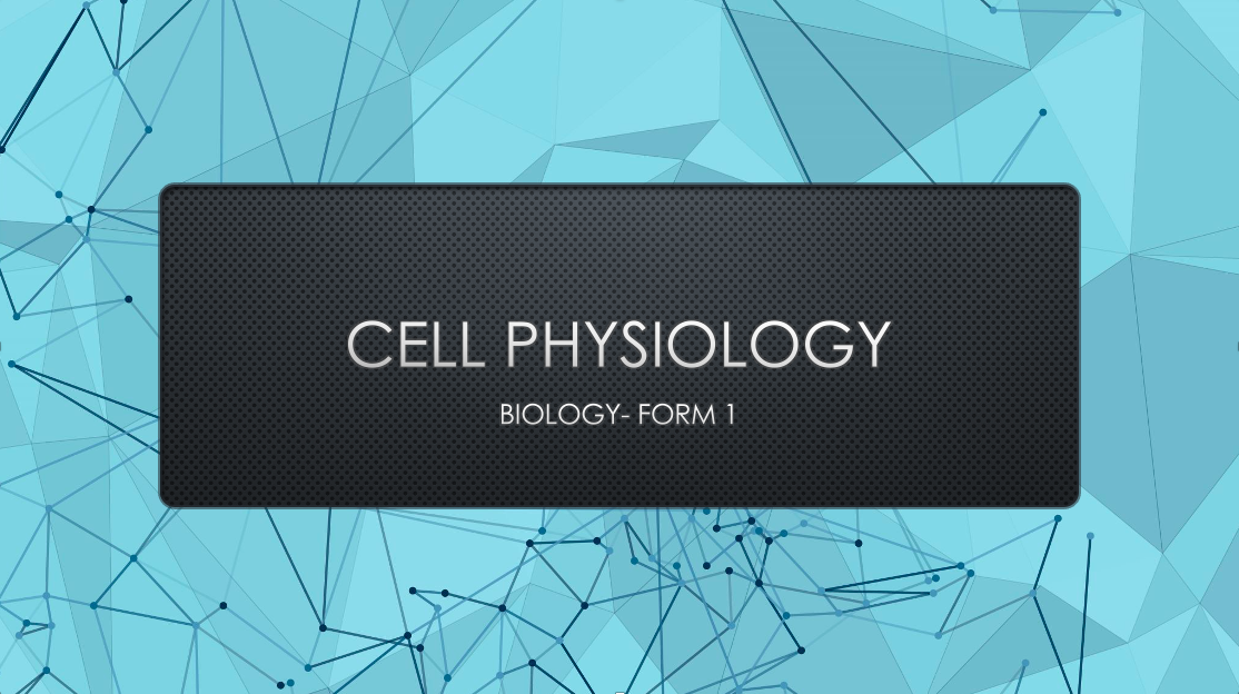 CELL PHYSIOLOGY